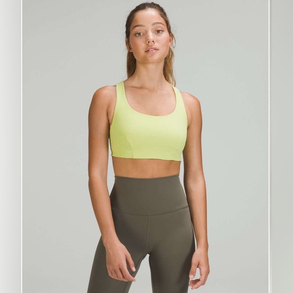 Lululemon Wunder Train Bra *Medium Support, C/D Cup in Wasabi Size 10 - Picture 1 of 5